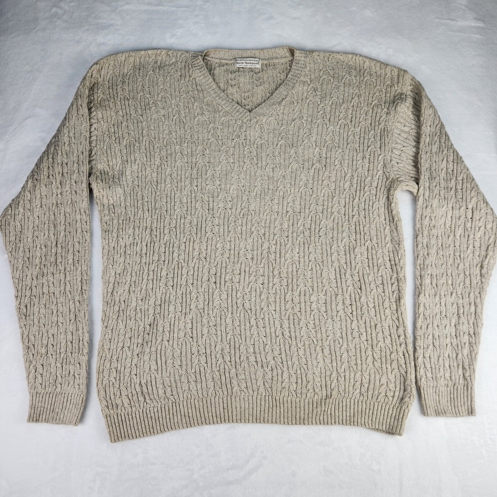 Norm Thompson Escape From The Ordinary Sweater Men's Large  3D Textured Pullover